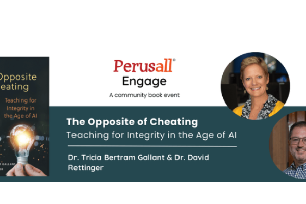Persuall Engage Book Club on "The Opposite of Cheating"
