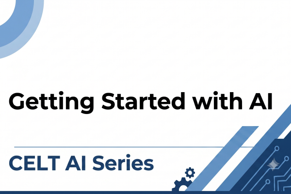 Getting Started with AI CELT AI series cover slide