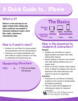 Cover Image for A Quick Guide to iMovie