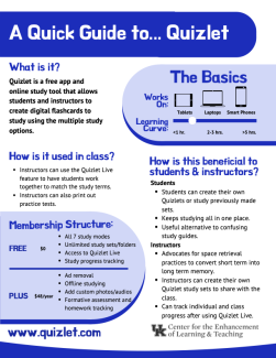 Cover Image for A Quick Guide to Quizlet, download link is below text