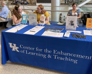 CELT New Faculty Orientation table 2023.