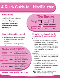 Cover Image for A Quick Guide to MindMeister, Download link below text
