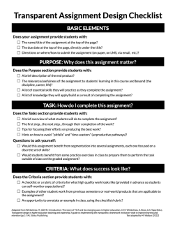 Image of design Checklist