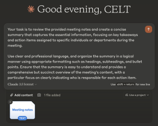 Claude Chat Screenshot