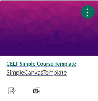 Canvas Dashboard image of the Simple Canvas Template