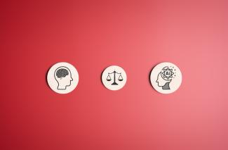 tokens with brain, scale, and ai brain icon